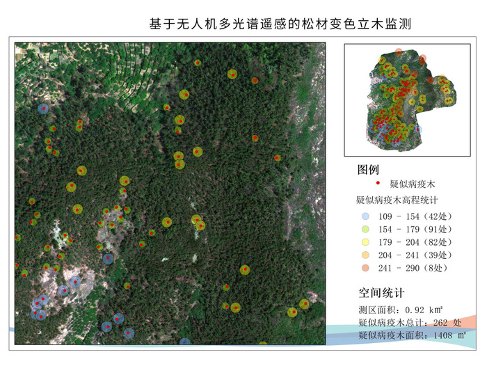 地點:青島某地區時間:2020年6月78案例林業病蟲害監測,植被覆蓋度